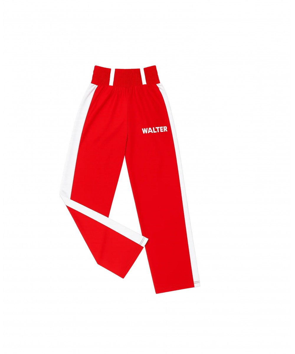 PANTALON LYCRA ROUGE-BLANC - WALTER PANTALON LYCRA ROUGE-BLANC - WALTER