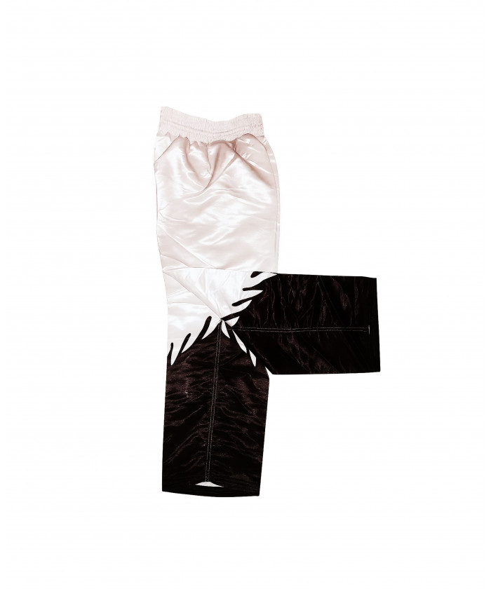 PANTALON FULL FLAMMES - NOIR BLANC