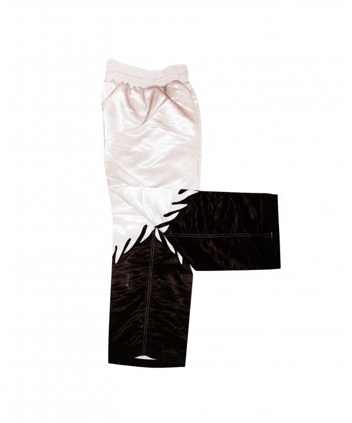 PANTALON FULL FLAMMES - NOIR BLANC