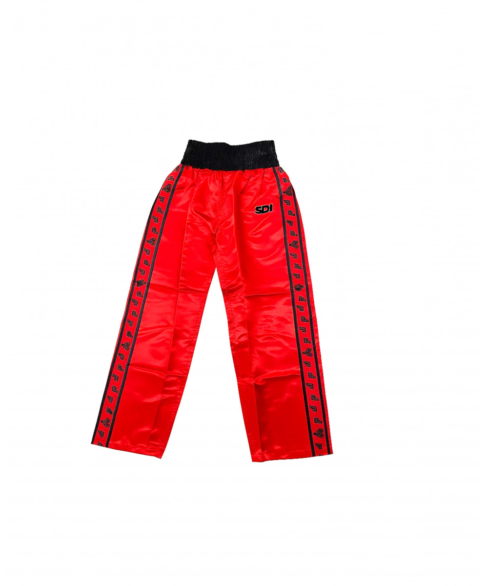 PANTALON BOXE ROUGE NOIR - LOGOS SDI PANTALON BOXE ROUGE NOIR - LOGOS SDI