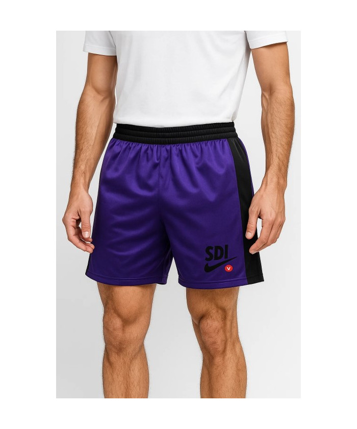 SHORT DE BOXE ANGLAISE SDI - VIOLET ET NOIR