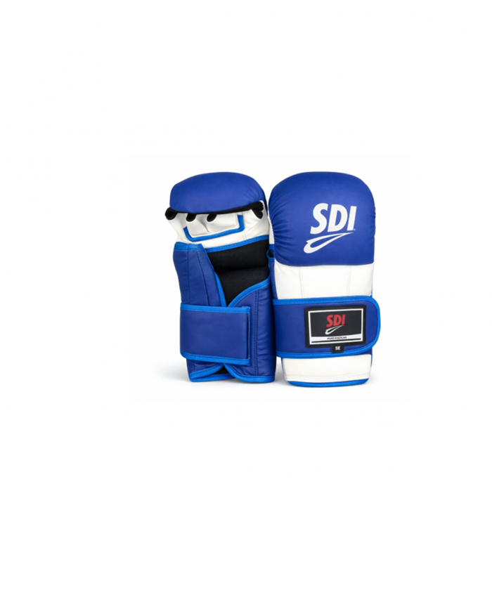 GANT DE KARATE BLEU ET BLANC JUNIOR