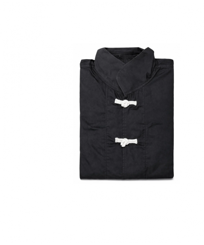 KIMONO DE KUNG FU  KASHIKAI - NOIR BOUTON BLANC