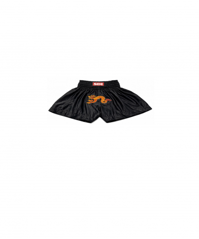 SHORT BOXE THAI SDI DRAKE - NOIR ROUGE ORANGE