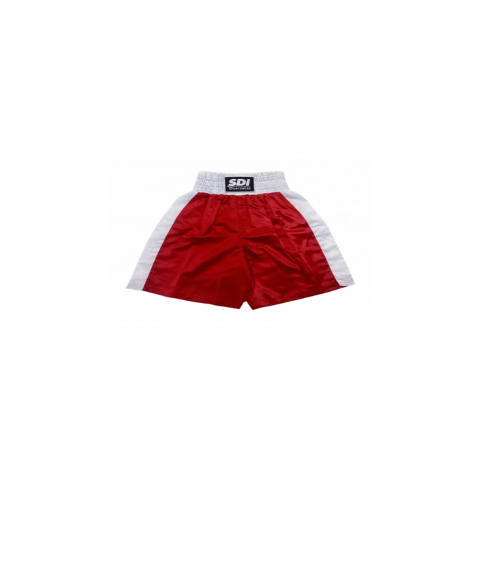 SHORT DE BOXE ANGLAISE SDI -  ROUGE  ET BLANC- TAILLE L
