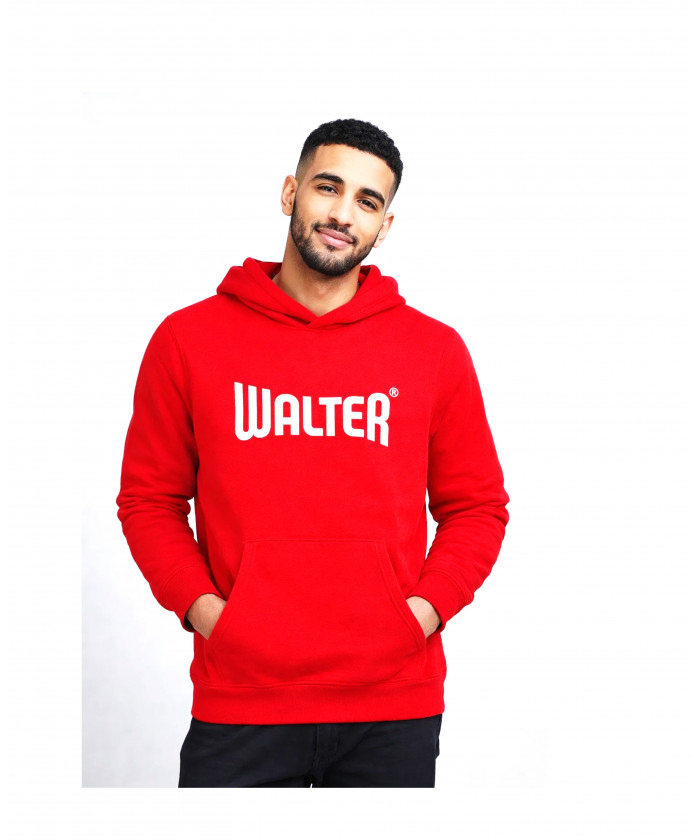 SWEAT ROUGE WALTER AVEC CAPUCHE