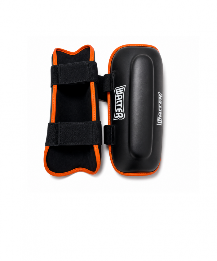 PROTEGE TIBIA KICK WALTER- NOIR ET ORANGE -TU