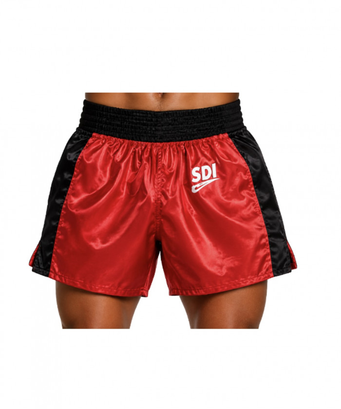 SHORT DE BOXE ANGLAISE SDI - ROUGE ET NOIR