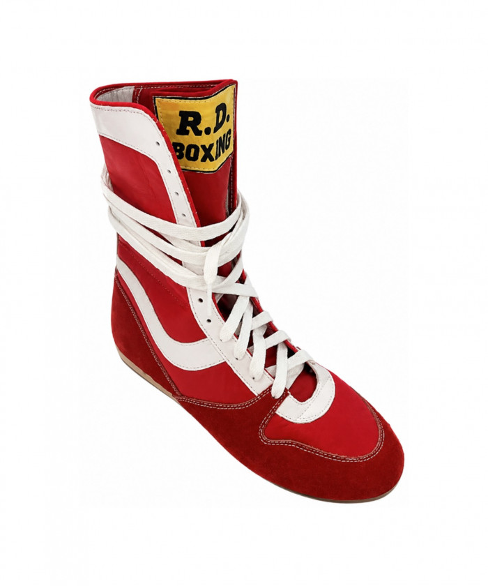 CHAUSSURES BOXE RD BOXING - ROUGE ET BLANC