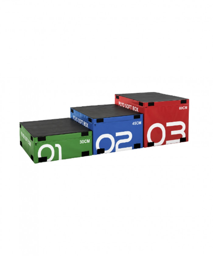 ENSEMBLE DE 3 BLOCS PLIOMETRIQUES MOUSSE