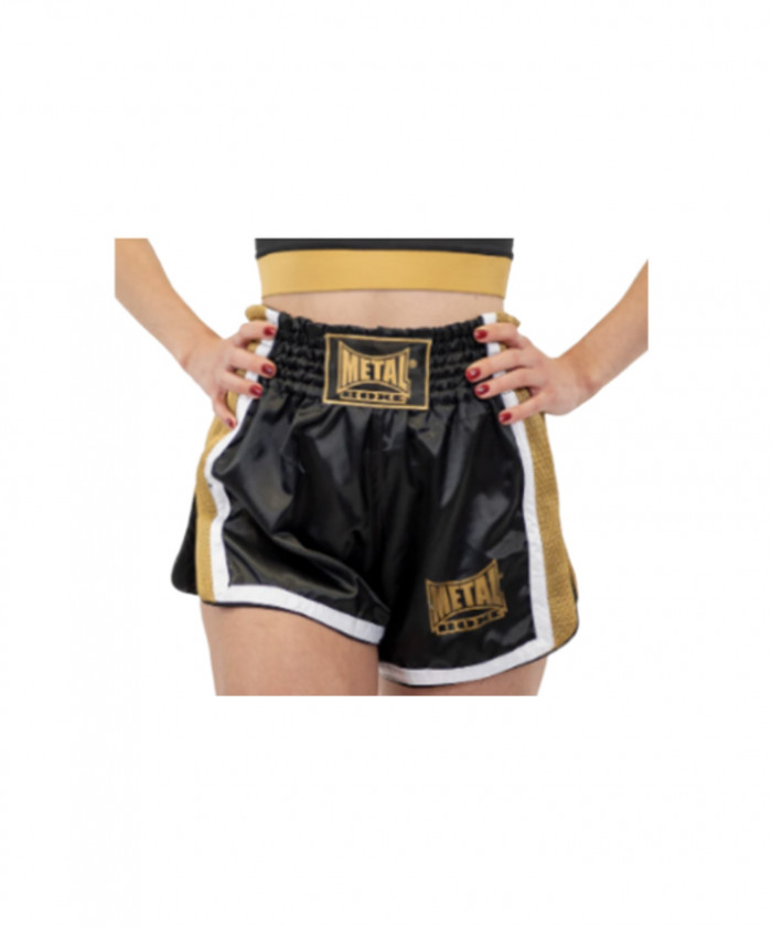 SHORT KICK EXTREM METAL BOXE NOIR ET OR