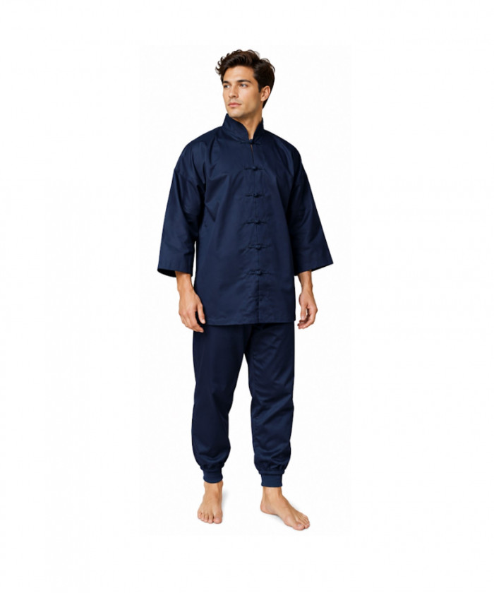 KIMONO KUNG FU - BOUTON NOIR