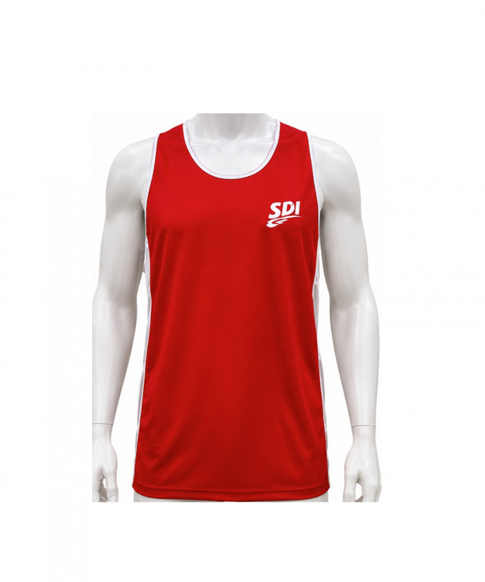 DEBARDEUR SDI -  ROUGE ET BLANC - TAILLE L